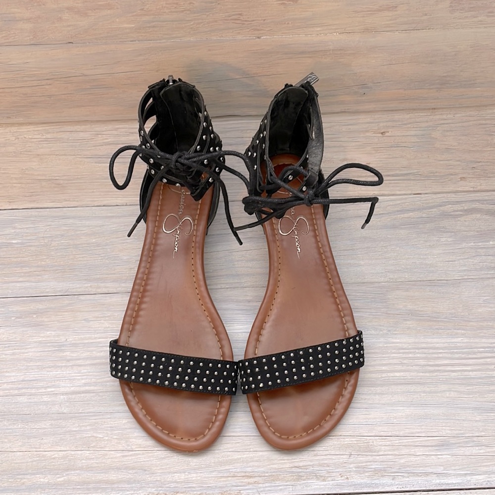 Jessica Simpson Kaduna Sandals Microsuede  NEW size 7